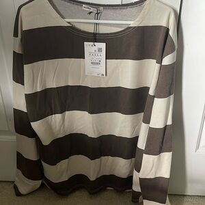 ASOS stripe tee rough edges long sleeve! Never worn